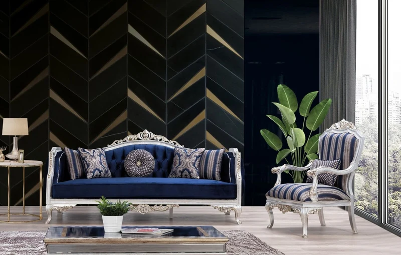 Casa Padrino Luxus Barock Wohnzimmertisch Schwarz / Silber / Gold 102 x 102 x H. 41 cm - Edler Massivholz Couchtisch im Barockstil - Barock Wohnzimmer Möbel
