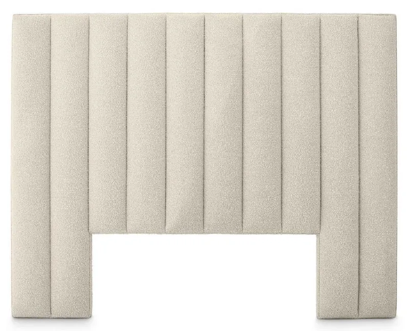 Casa Padrino Luxus Bett-Kopfteil Cremefarben 232 x 14 x H. 178,5 cm - Schlafzimmer Möbel - Hotel Möbel - Luxus Qualität