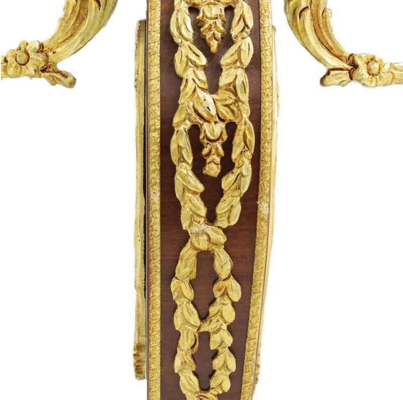 Casa Padrino Barock Beistelltisch Braun / Gold / Grau Ø 55 x H. 78 cm - Runder Massivholz Tisch im Barockstil - Barock Wohnzimmer Möbel