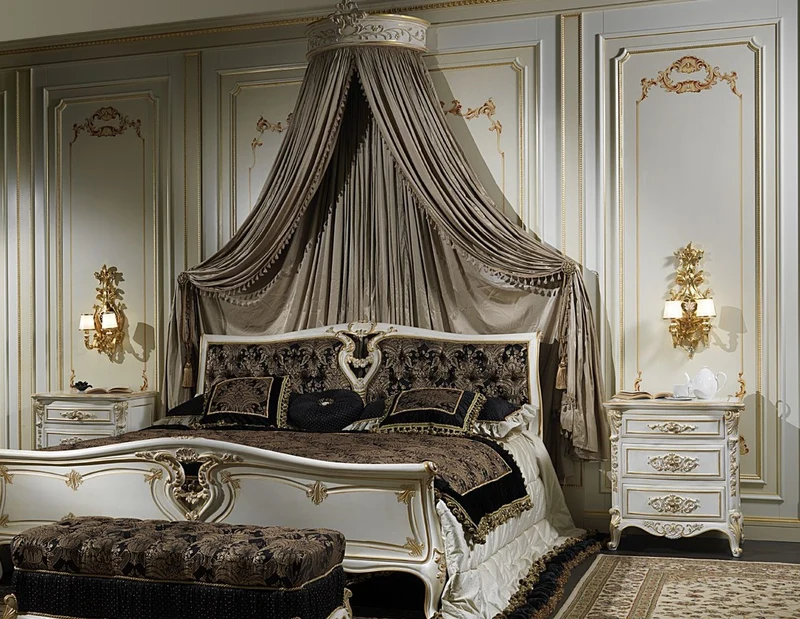 Casa Padrino Luxus Barock Nachtkommode Weiß / Gold 56 x 39 x H. 72 cm - Prunkvoller Barock Nachttisch - Schlafzimmer Möbel - Hotel Möbel - Schloss Möbel - Luxus Qualität - Made in Italy