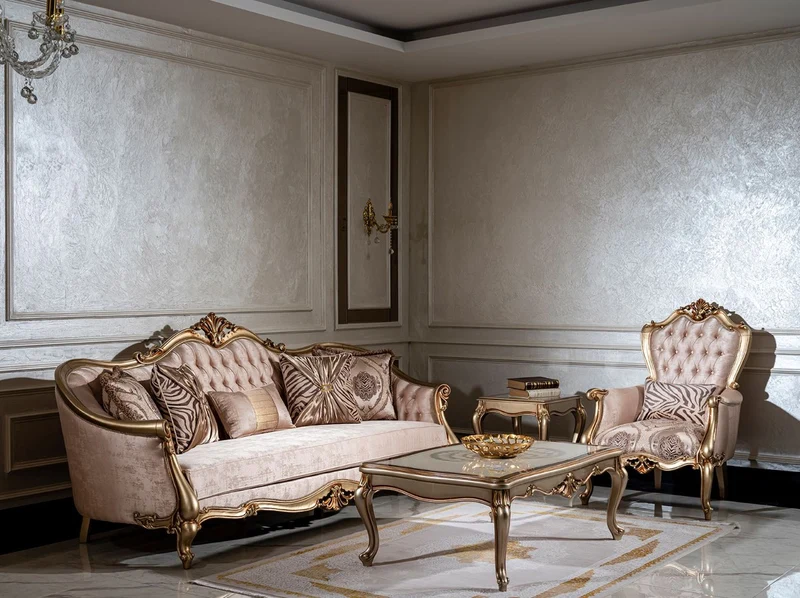 Casa Padrino Luxus Barock Sessel Rosa / Schwarz / Gold - Eleganter Wohnzimmer Sessel mit Muster und dekorativem Kissen - Barock Wohnzimmer Möbel