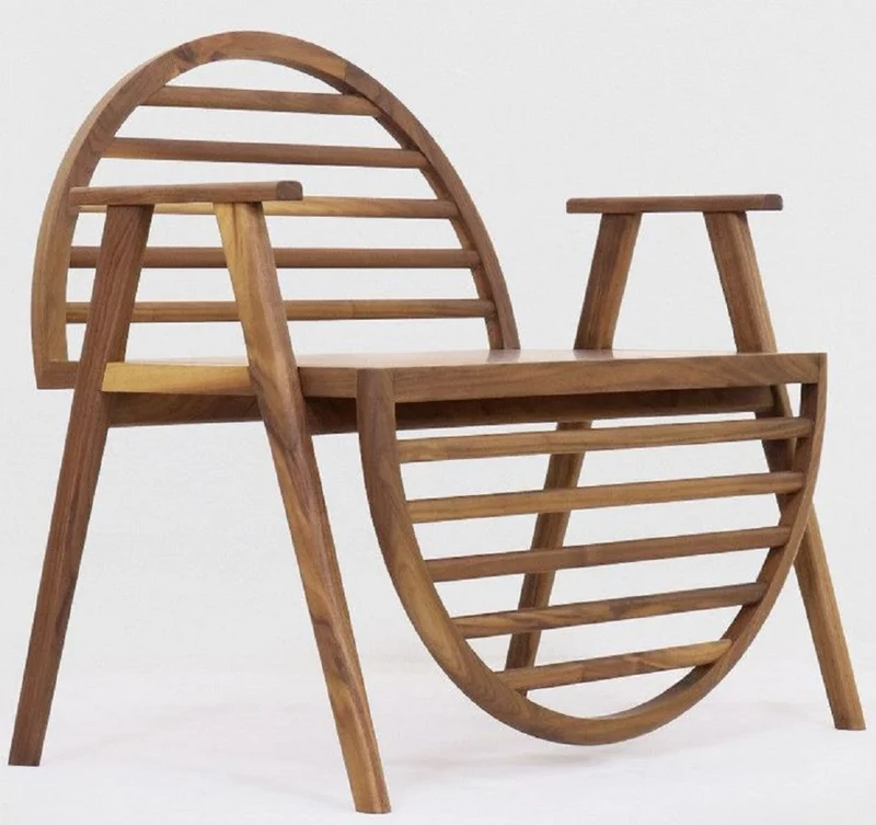 Casa Padrino Luxus Sitzbank Braun 86 x 58 x H. 81 cm - Massivholz Bank mit Armlehnen - Garten Terrassen Gastronomie Möbel