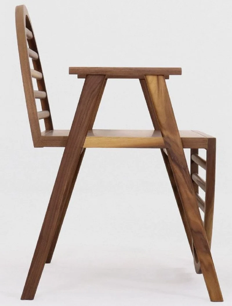 Casa Padrino Luxus Sitzbank Braun 86 x 58 x H. 81 cm - Massivholz Bank mit Armlehnen - Garten Terrassen Gastronomie Möbel