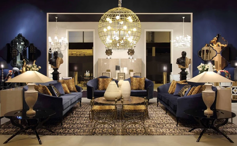 Casa Padrino Luxus Barock Samt Sessel Blau / Dunkelbraun 120 x 90 x H. 100 cm - Edler Wohnzimmer Sessel mit dekorativen Kissen - Barock Wohnzimmer Möbel - Luxus Qualität