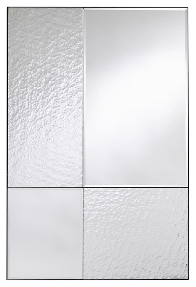 Casa Padrino Luxus Wandspiegel Schwarz 80 x 2 x H. 120 cm - Hotel & Restaurant Spiegel - Luxus Kollektion
