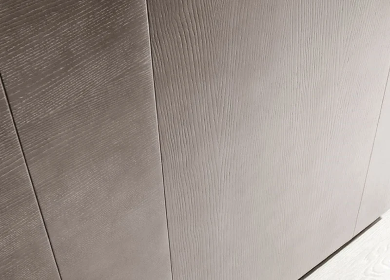 Casa Padrino Luxus Schlafzimmerschrank Grau 295 x 68 x H. 250 cm - Massivholz Kleiderschrank mit 2 Schiebetüren - Schlafzimmer Möbel - Luxus Qualität