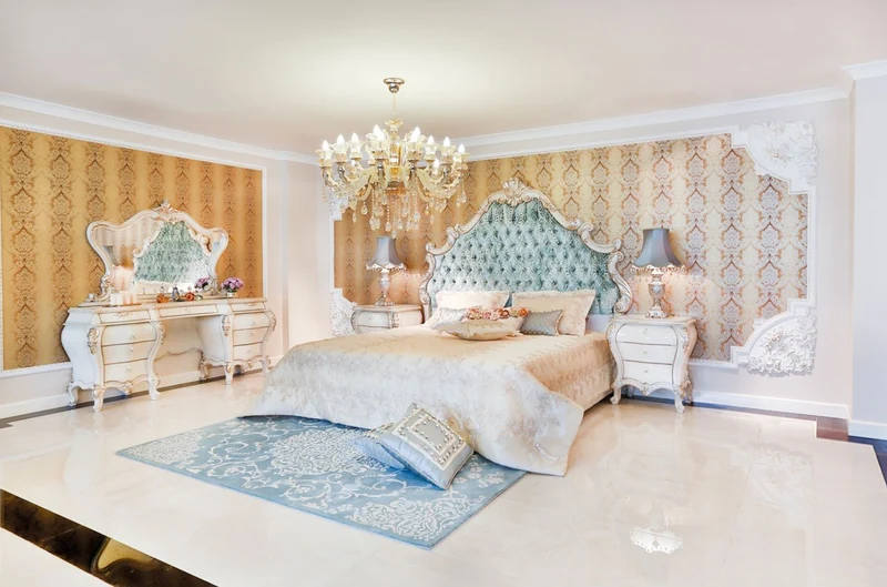 Casa Padrino Luxus Barock Nachtkommoden Set Creme / Gold 60 x 55 x H. 68 cm - Prunkvolle Massivholz Nachttische - Barock Schlafzimmer Möbel