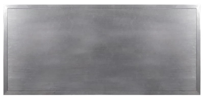 Casa Padrino Luxus Art Deco Esstisch Schwarz / Silber 240 x 110 x H. 78 cm - Edler Esszimmertisch - Art Deco Esszimmer Möbel