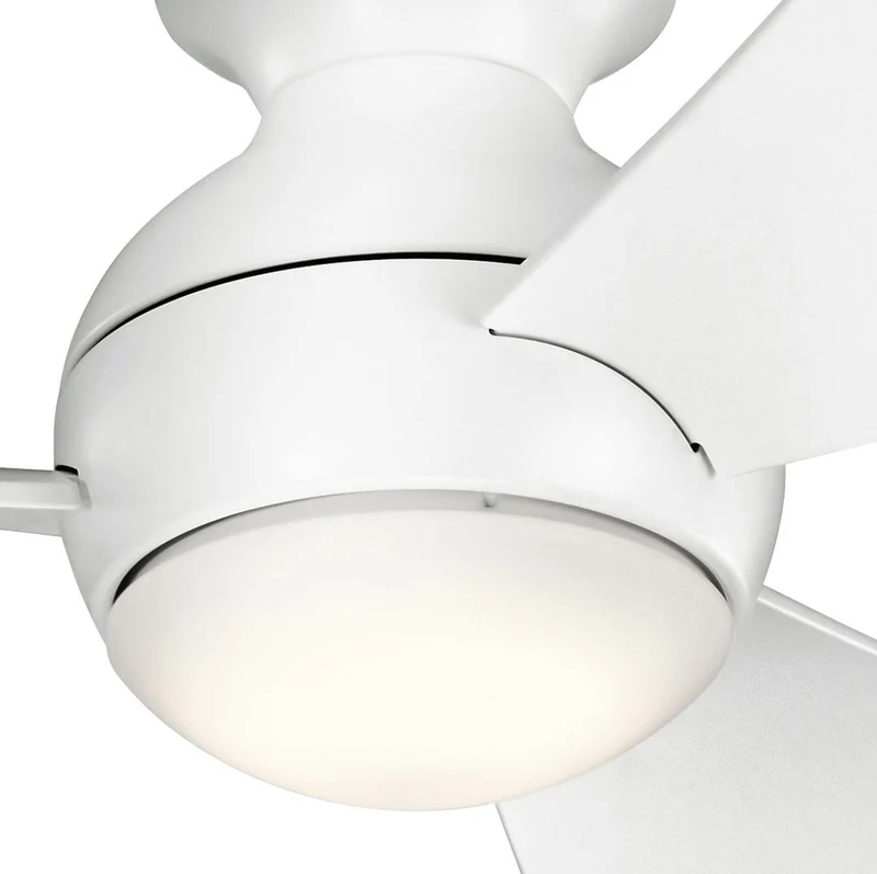 Casa Padrino Luxus Deckenventilator Matt Weiß 86 x H. 28 cm - Moderner dimmbarer Ventilator mit LED Beleuchtung und Fernbedienung - Luxus Kollektion