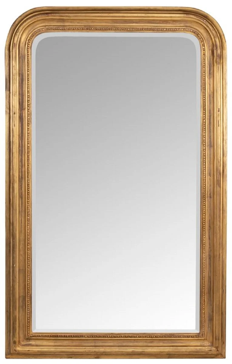 Casa Padrino Barock Spiegel Antik Gold 100 x 5 x H. 161 cm - Eleganter Wandspiegel im Barockstil - Antik Stil Garderoben Spiegel - Wohnzimmer Spiegel - Barock Möbel
