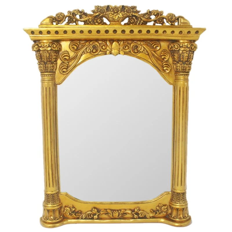 Casa Padrino Barock Wandspiegel Gold 90 x H. 115 cm - Barockstil Spiegel Antik Stil Möbel