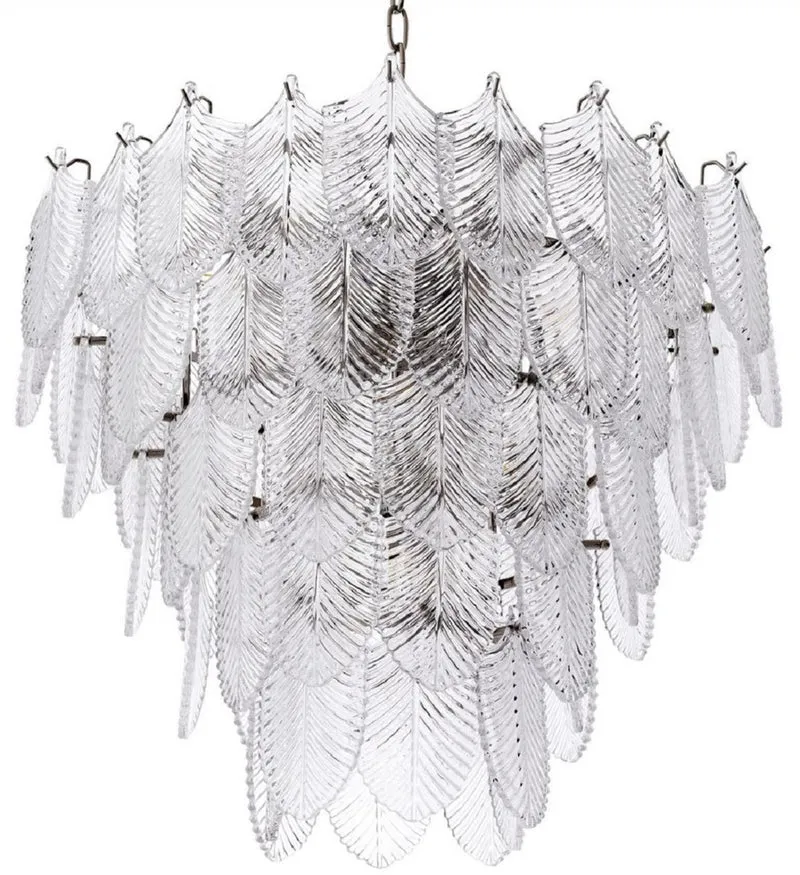 Casa Padrino Luxus Kronleuchter Silber Ø 62 x H. 53 cm - Edler Hotel & Restaurant Kronleuchter - Luxus Qualität
