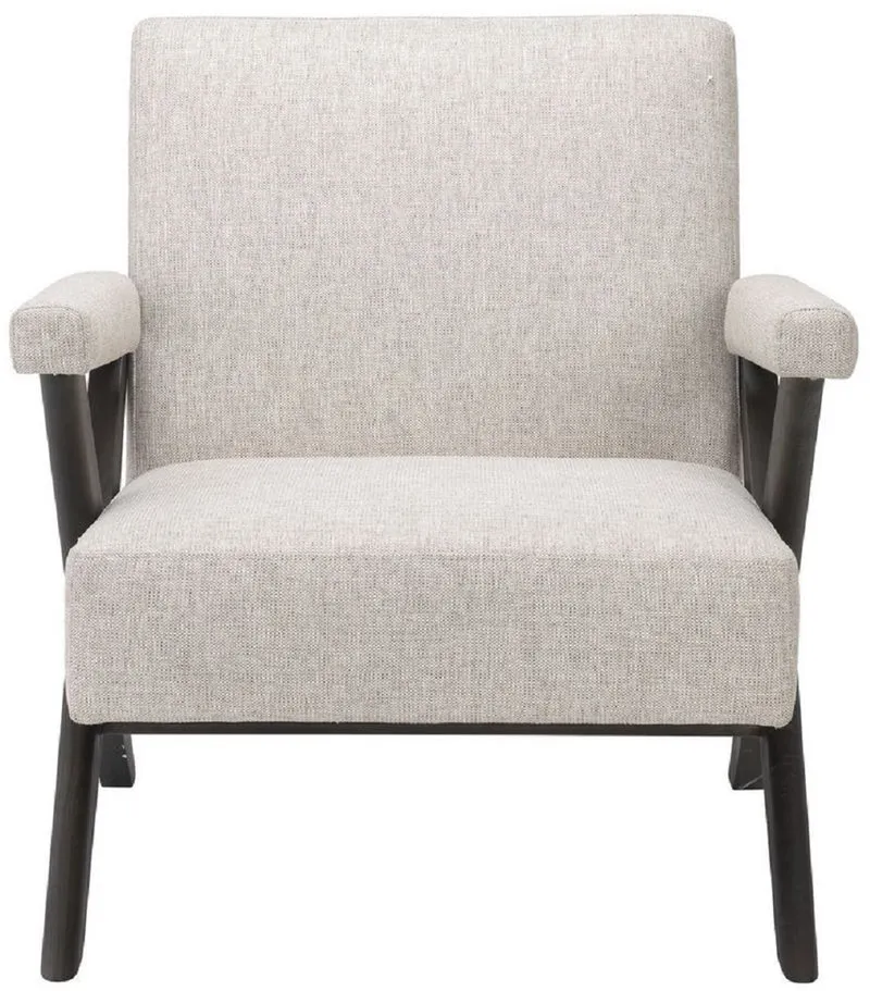 Casa Padrino Luxus Wohnzimmer Sessel Naturfarben / Braun 75 x 82 x H. 82 cm - Wohnzimmer Möbel - Luxus Kollektion