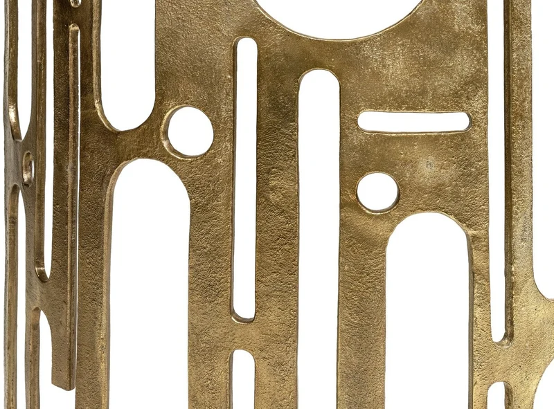 Casa Padrino Designer Aluminium Konsole Bronzefarben 90 x 45 x H. 75 - Halbrunder Konsolentisch - Wohnzimmer Möbel - Luxus Kollektion
