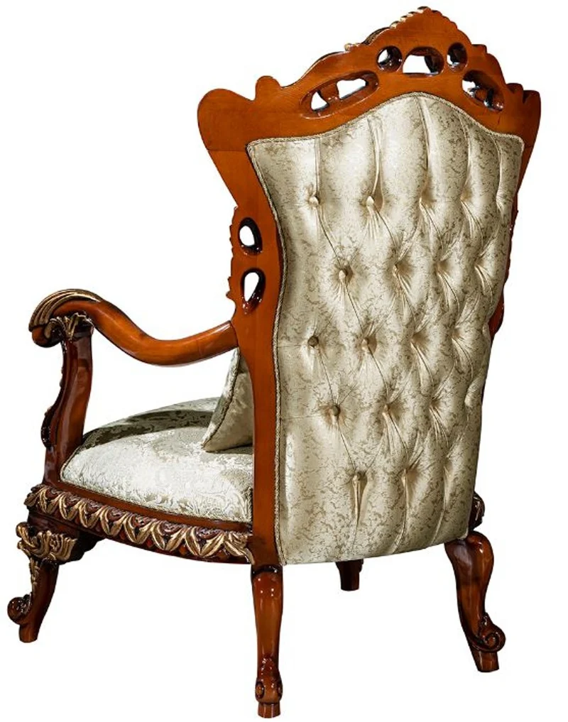 Casa Padrino Luxus Barock Wohnzimmer Set Gold / Braun / Bronze - 2 Sofas & 2 Sessel & 1 Couchtisch - Wohnzimmer Möbel im Barockstil - Edel & Prunkvoll