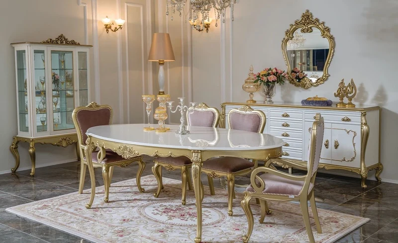 Casa Padrino Luxus Barock Vitrine Weiß / Gold 107 x 45 x H. 176 cm - Prunkvoller Vitrinenschrank mit Glastür und 3 Glasregalen - Barock Möbel