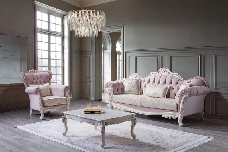 Casa Padrino Luxus Barock Couchtisch Weiß / Gold 110 x 77 x H. 45 cm - Rechteckiger Wohnzimmertisch im Barockstil - Barock Möbel