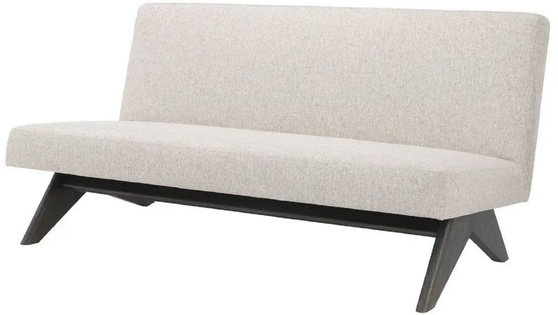 Casa Padrino Luxus Couch Naturfarben / Braun 152 x 81 x H. 75 cm - Wohnzimmer Sofa - Luxus Wohnzimmer Möbel