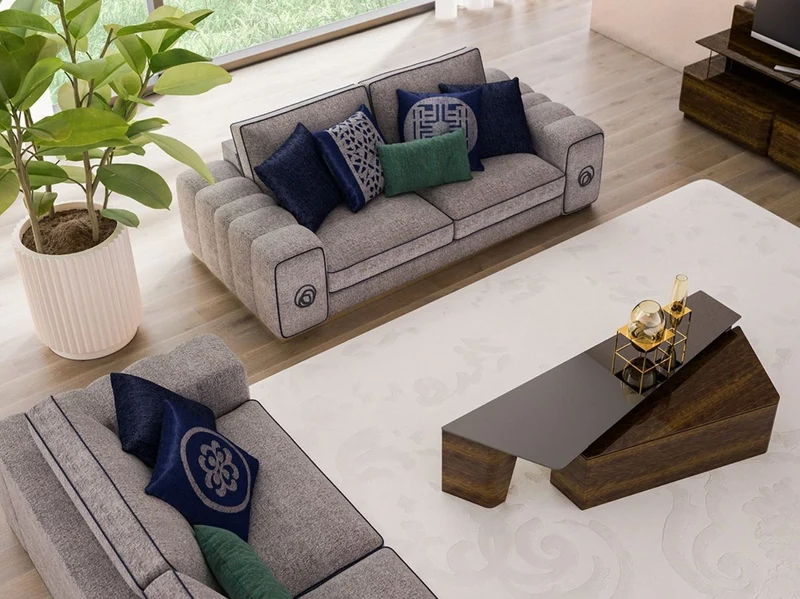 Casa Padrino Luxus Couchtisch Set Braun - 2 Rechteckige Wohnzimmertische - Luxus Wohnzimmer Möbel