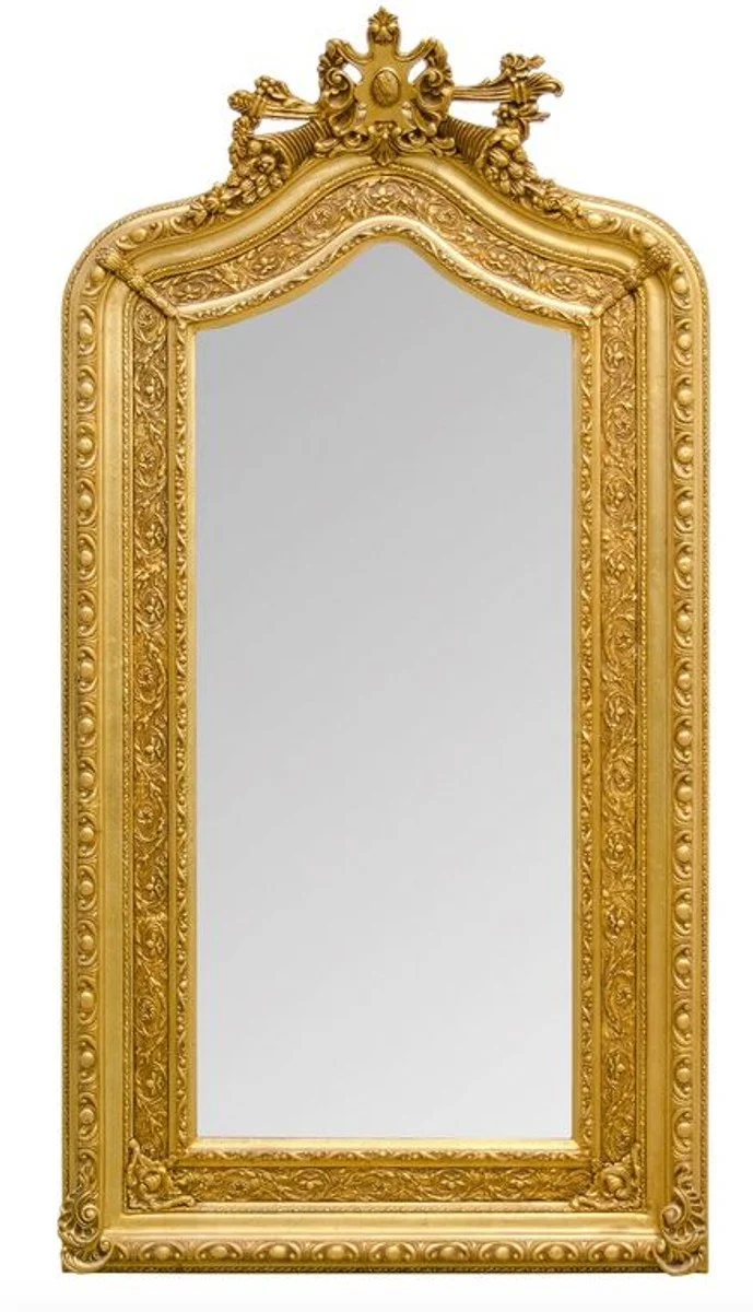 Prunkvoller Casa Padrino Barock Wandspiegel 108 x H. 207 cm - Barock Spiegel