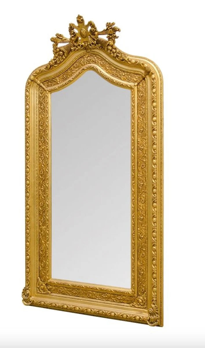 Prunkvoller Casa Padrino Barock Wandspiegel 108 x H. 207 cm - Barock Spiegel