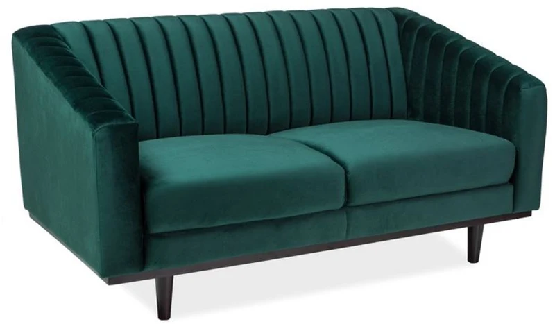 Casa Padrino Luxus Sofa 150 x 85 x H. 78 cm - Wohnzimmer Sofa mit edlem Samtstoff - Wohnzimmer Möbel