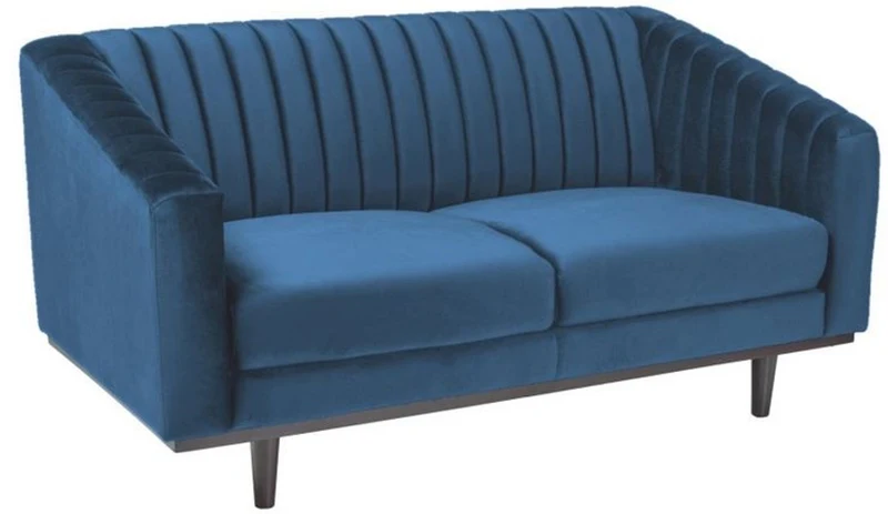 Casa Padrino Luxus Sofa 150 x 85 x H. 78 cm - Wohnzimmer Sofa mit edlem Samtstoff - Wohnzimmer Möbel