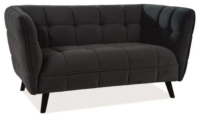 Casa Padrino Luxus Wohnzimmer Sofa mit edlem Samtstoff 145 x 85 x H. 78 cm - Luxus Möbel
