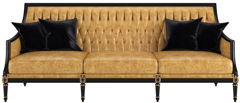 Casa Padrino Luxus Barock Wohnzimmer Set Gold / Schwarz / Antik Gold - 2 Sofas & 2 Sessel & 1 Couchtisch & 2 Beistelltische - Wohnzimmermöbel im Barockstil - Edle Barock Möbel