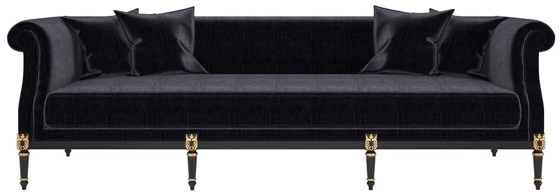 Casa Padrino Luxus Barock Wohnzimmer Set Gold / Schwarz / Antik Gold - 2 Sofas & 2 Sessel & 1 Couchtisch & 2 Beistelltische - Wohnzimmermöbel im Barockstil - Edle Barock Möbel