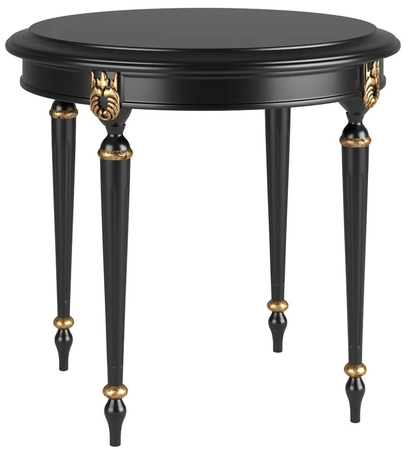 Casa Padrino Luxus Barock Wohnzimmer Set Gold / Schwarz / Antik Gold - 2 Sofas & 2 Sessel & 1 Couchtisch & 2 Beistelltische - Wohnzimmermöbel im Barockstil - Edle Barock Möbel