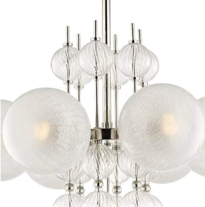 Casa Padrino Luxus Kronleuchter Silber Ø 69,2 x H. 63,5 cm - Luxus Qualität