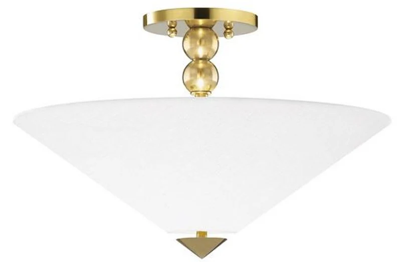 Casa Padrino Luxus Deckenleuchte Antik Messing / Weiß Ø 45,7 x H. 29,2 cm - Deckenlampe mit rundem Glas Lampenschirm
