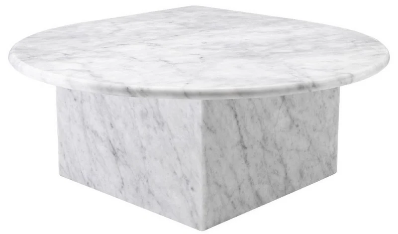 Casa Padrino Luxus Couchtisch Set Weiß - 3 Wohnzimmertische aus hochwertigem Carrara Marmor - Luxus Möbel