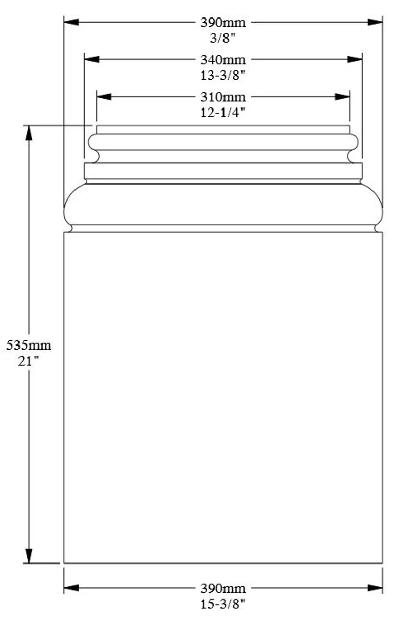 Casa Padrino Barock Wanddeko Sockel Weiß 39 x 6,5 x H. 53,5 cm - Deko Zierelement Säulenfuß