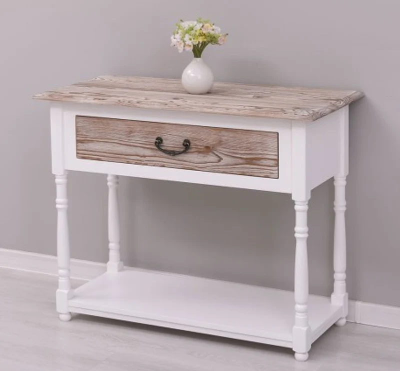 Casa Padrino Konsole im Landhausstil mit 1 Schublade, 96 x 45 x 76 cm