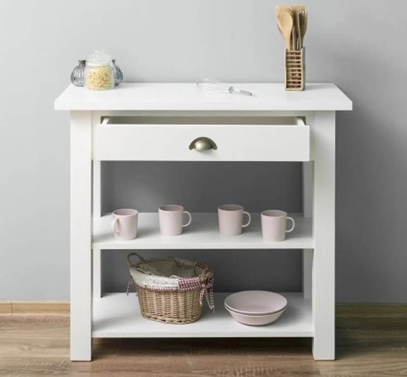 Casa Padrino Konsole im Landhausstil mit 1 Schublade, 100 x 45 x 89 cm