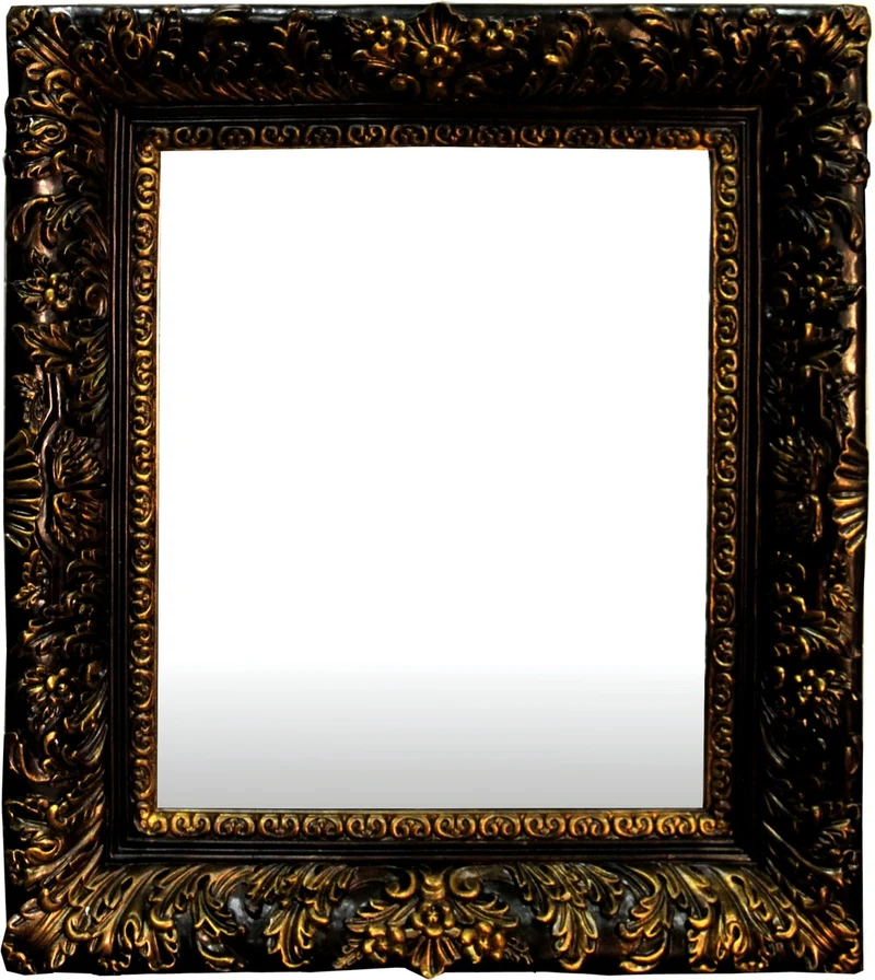 Casa Padrino Barock Wandspiegel Gold H85 x 73 cm - Antik Look Spiegel