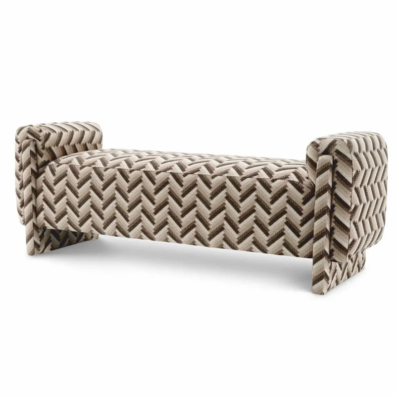 Casa Padrino Luxus Sitzbank Braun 156 cm - Wohnzimmer & Hotel Möbel