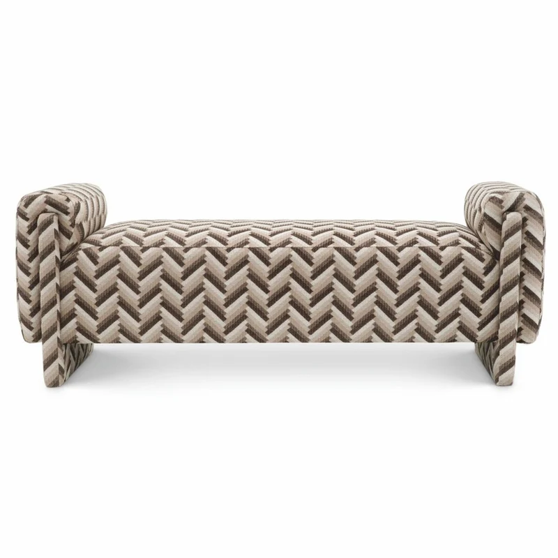 Casa Padrino Luxus Sitzbank Braun 156 cm - Wohnzimmer & Hotel Möbel