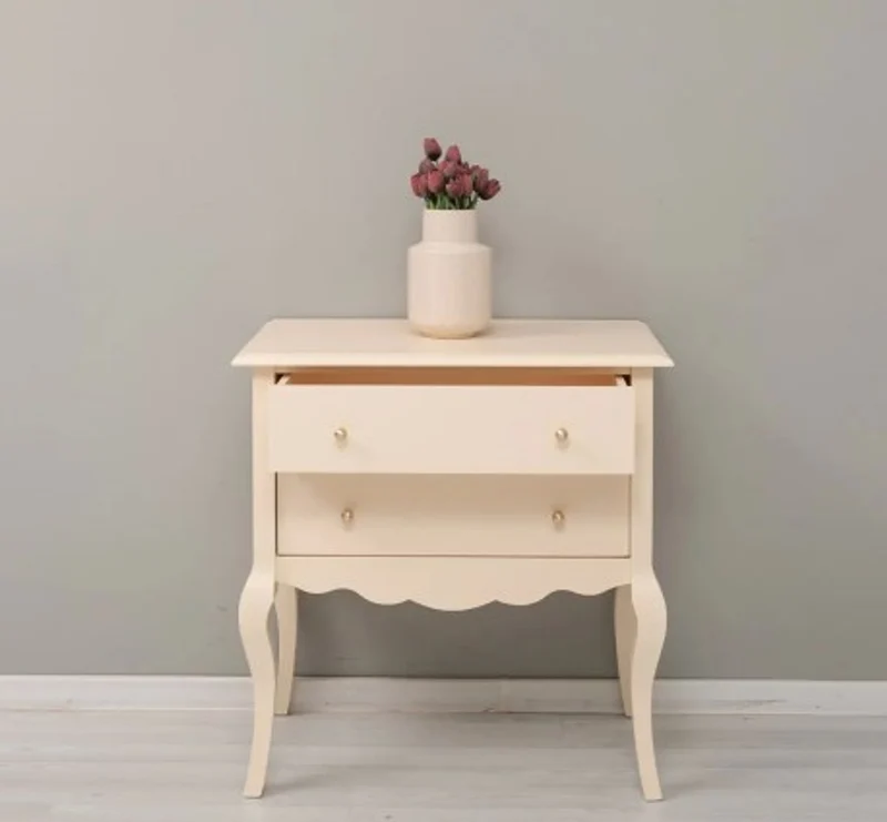 Casa Padrino Konsole im Landhausstil mit 2 Schubladen, 80 x 48 x 82 cm