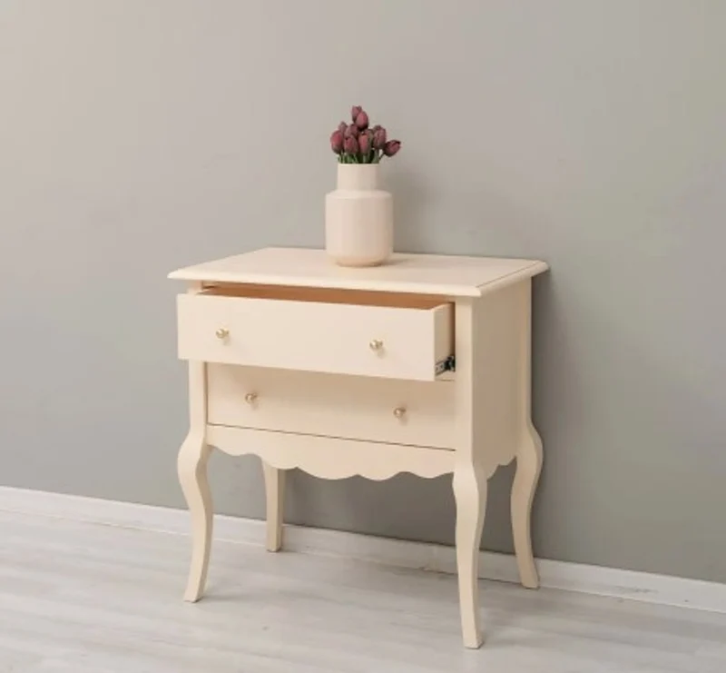Casa Padrino Konsole im Landhausstil mit 2 Schubladen, 80 x 48 x 82 cm