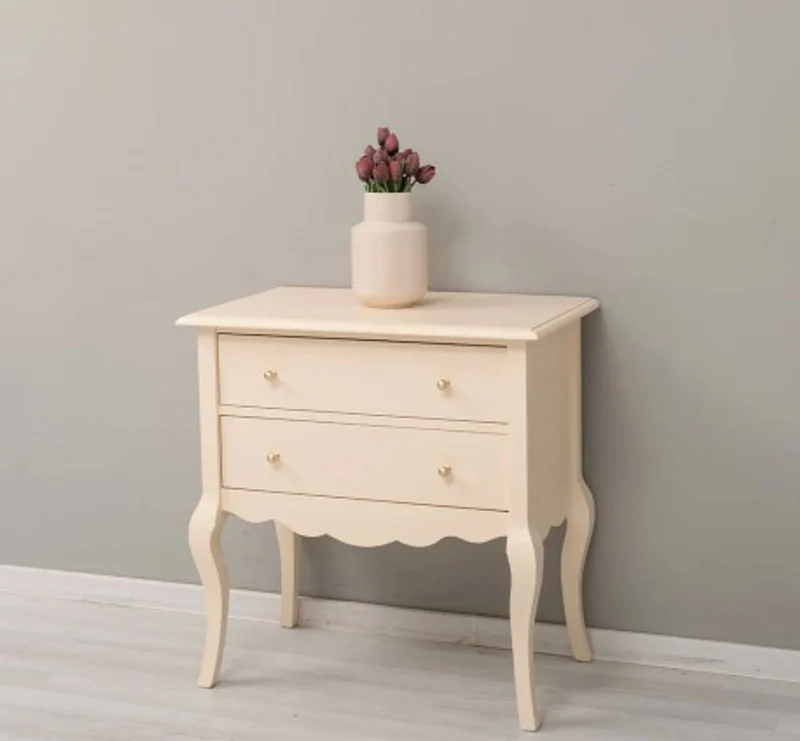 Casa Padrino Konsole im Landhausstil mit 2 Schubladen, 80 x 48 x 82 cm