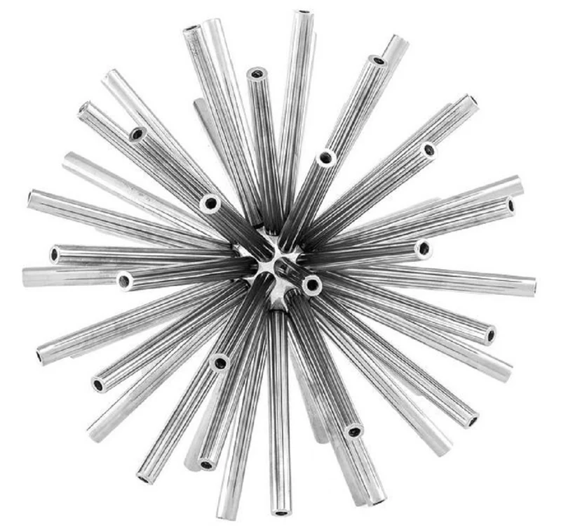 Casa Padrino Luxus Designer Deko Objekte Sterne 3er Set Silber - Moderne Schreibtisch Dekoration