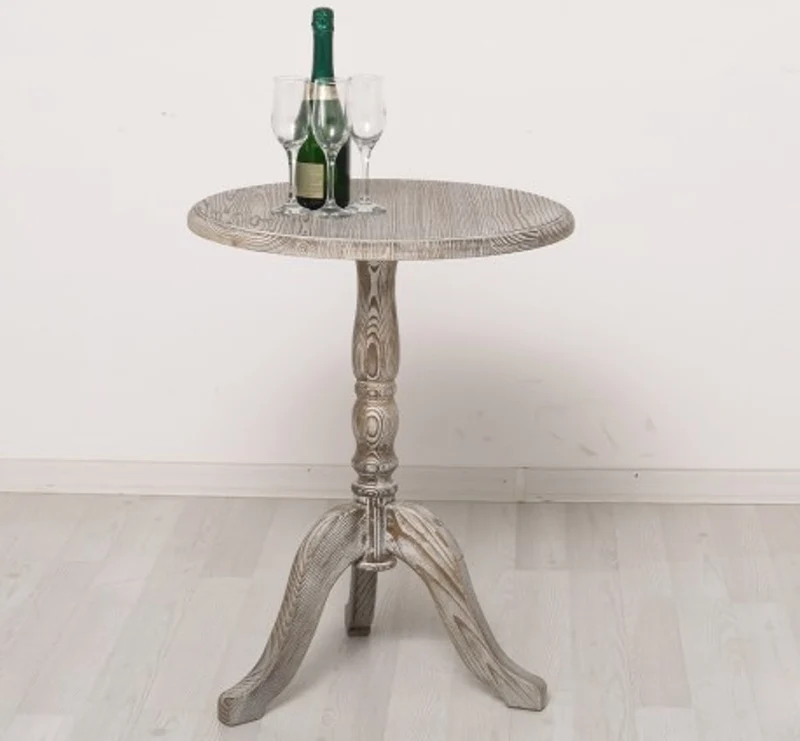 Casa Padrino Couchtisch im Landhausstil Sandkiefer, 60 x 60 x 78 cm