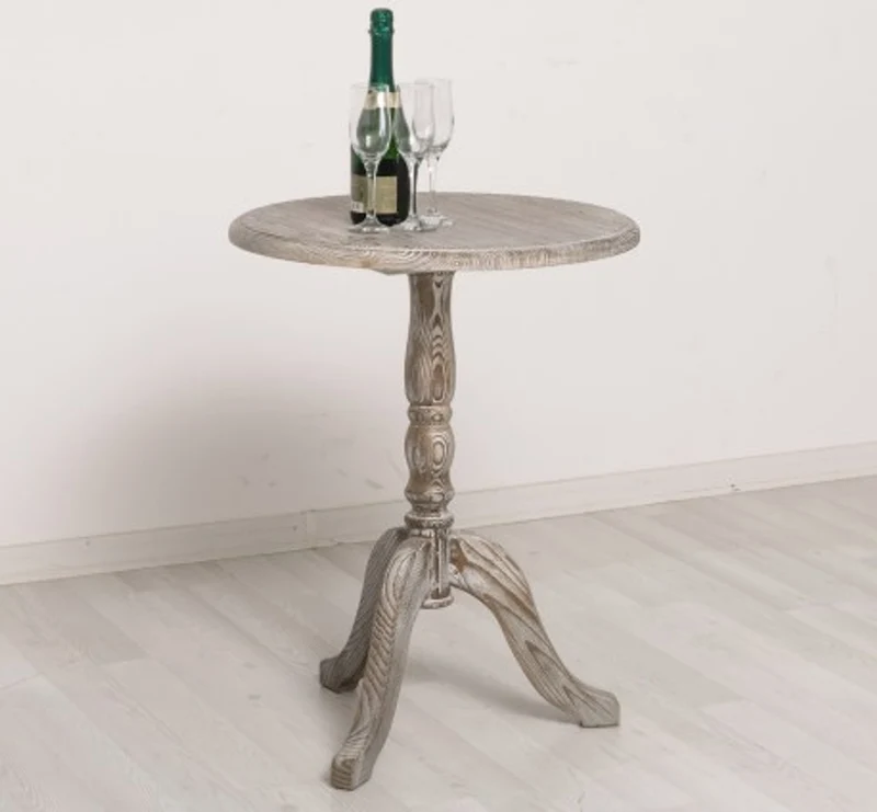 Casa Padrino Couchtisch im Landhausstil Sandkiefer, 60 x 60 x 78 cm