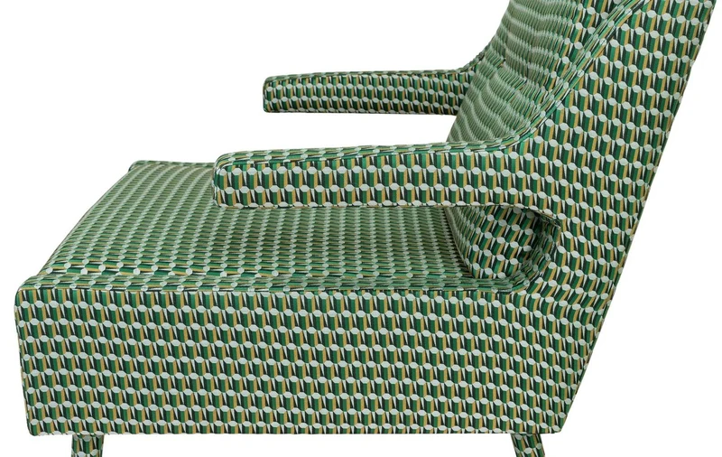 Casa Padrino Luxus Sessel Grün / Gold 76 x 88 x H. 89 cm - Wohnzimmer Sessel im Neoklassichen Stil - Designer Wohnzimmermöbel