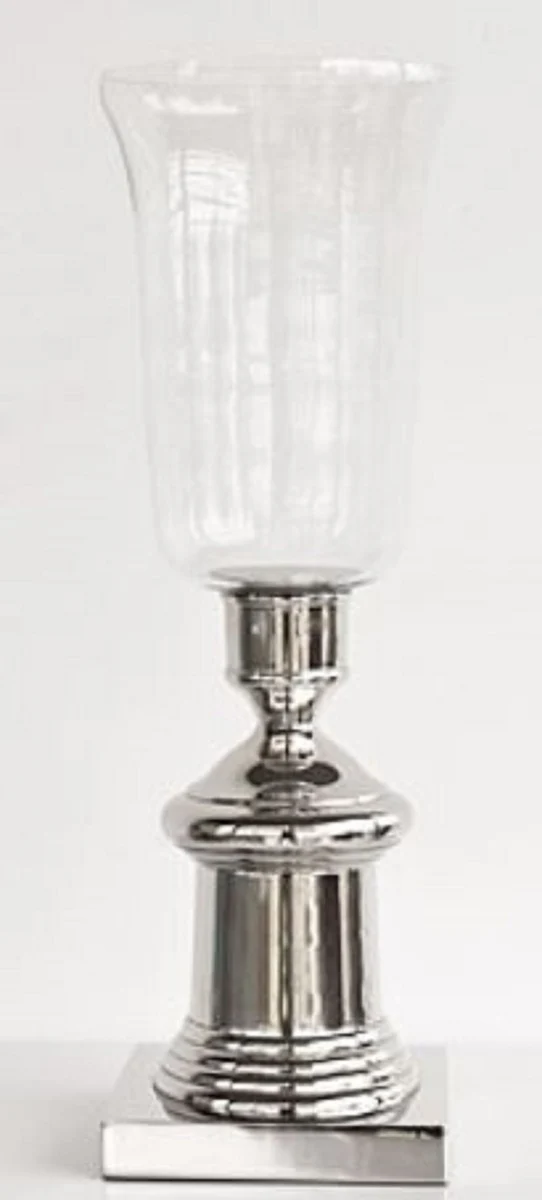 Casa Padrino Luxus Kerzenleuchter Silber Ø 17 x H. 55 cm - Hotel & Restaurant Accessoires