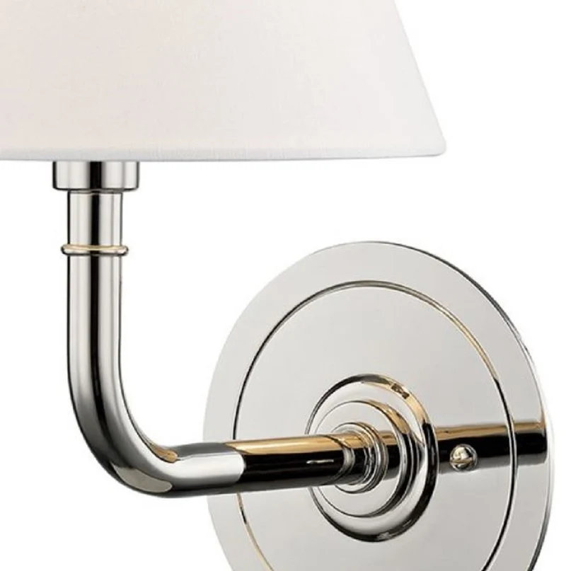 Casa Padrino Luxus Wandleuchte Silber / Weiß 20,3 x 24,1 x H. 28,6 cm - Hotel & Restaurant Wandlampe