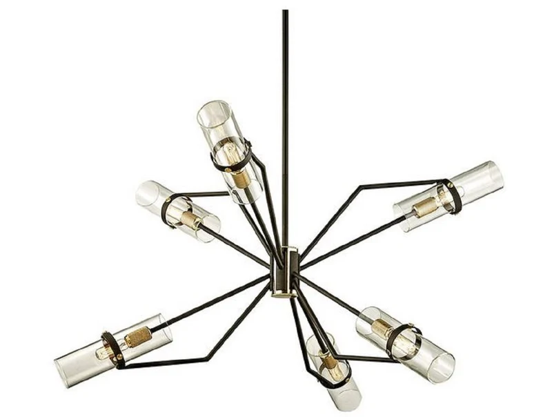 Casa Padrino Luxus Kronleuchter Bronze / Messing Ø 91,4 x H. 55,3 cm - Designer Wohnzimmer Kronleuchter - Luxus Qualität